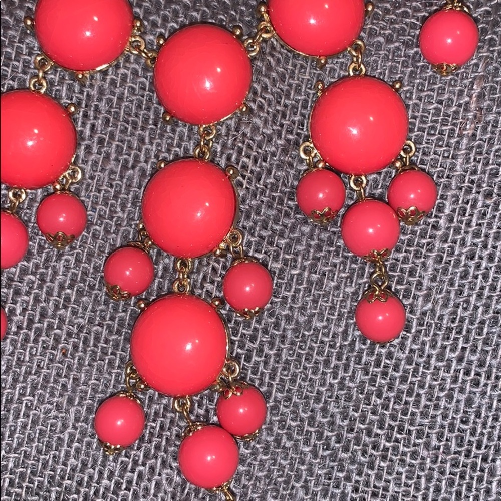 Coral Bubble Statement Necklace - image 2